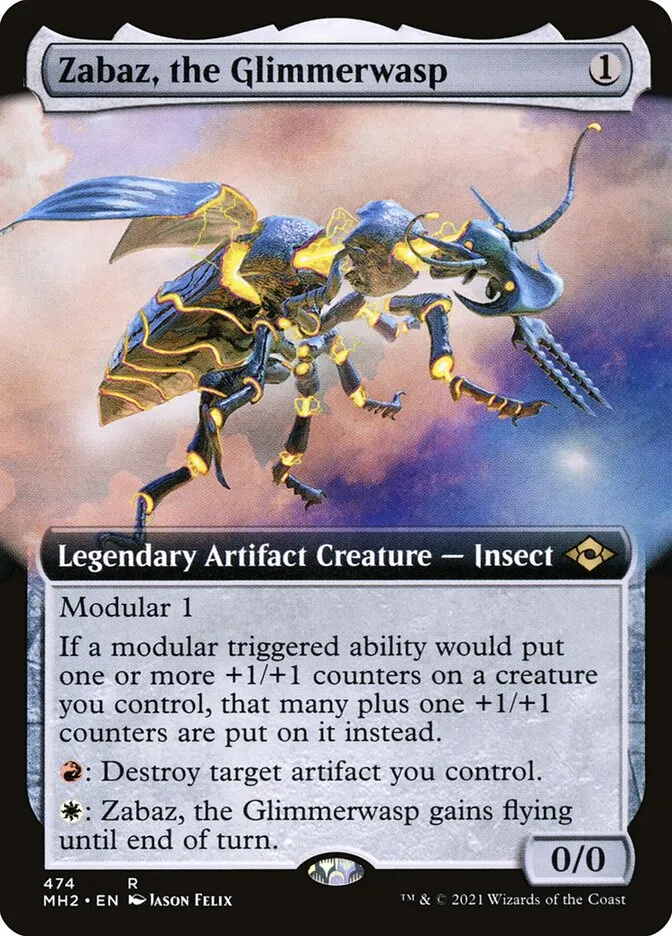 Zabaz, the Glimmerwasp Front Face