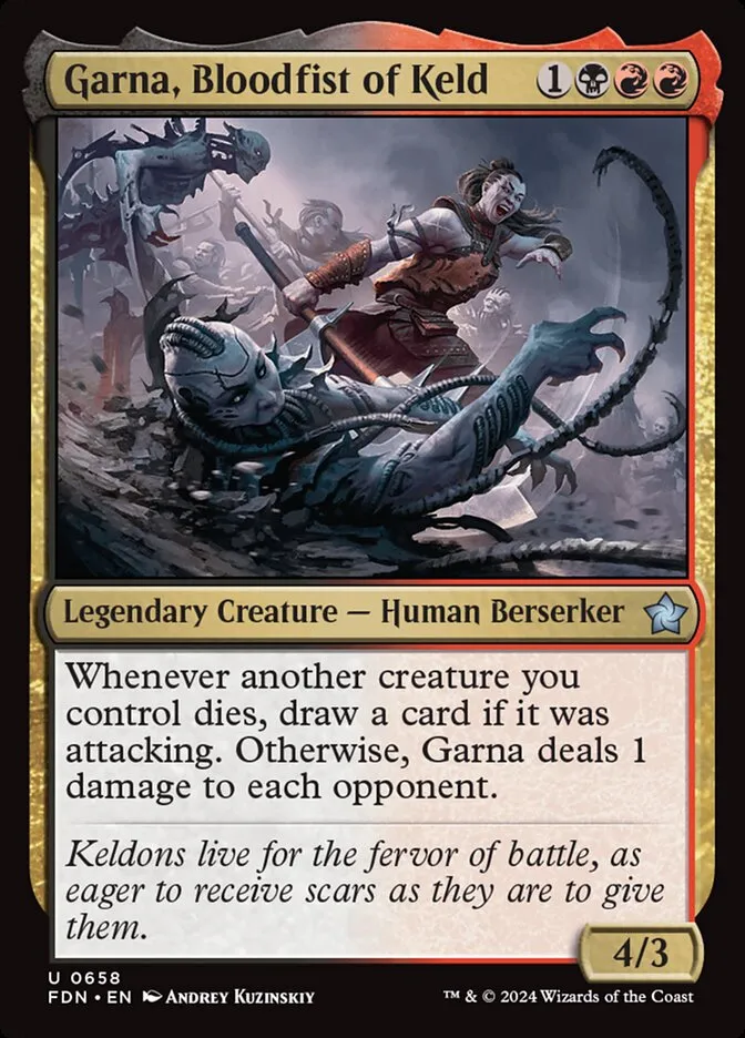 Garna, Bloodfist of Keld Front Face