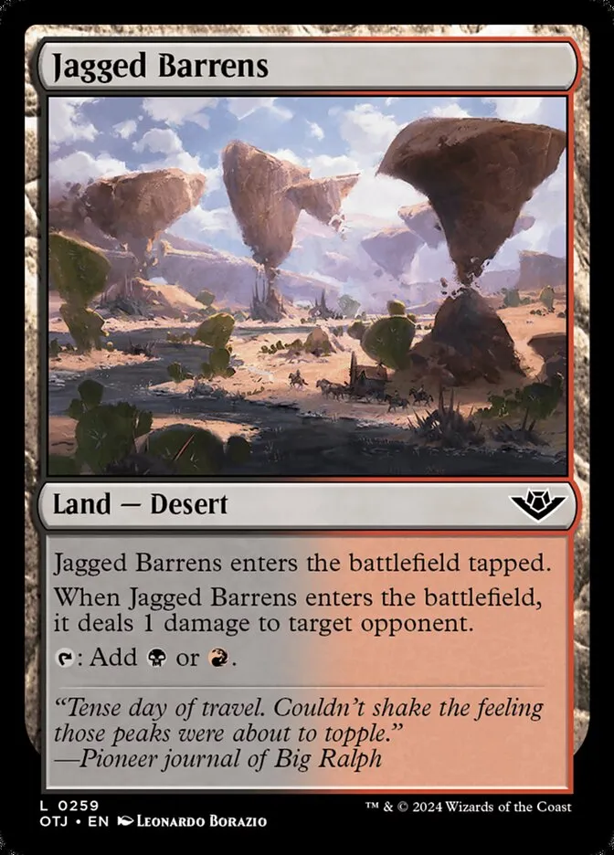 Jagged Barrens Front Face