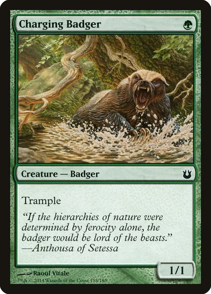 Charging Badger Front Face