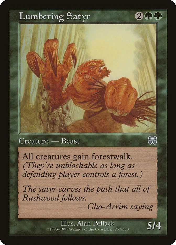 Lumbering Satyr Front Face