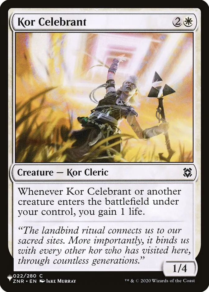Kor Celebrant Front Face