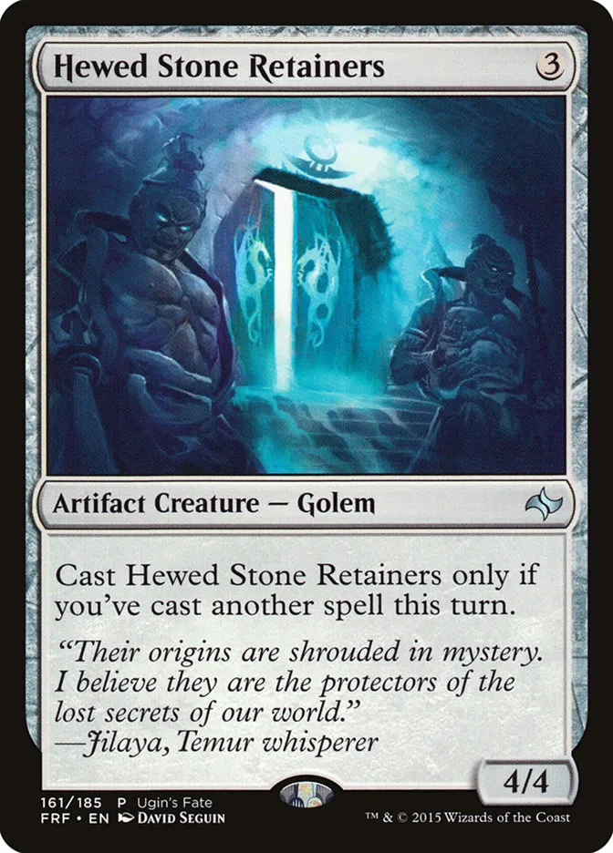 Hewed Stone Retainers Front Face
