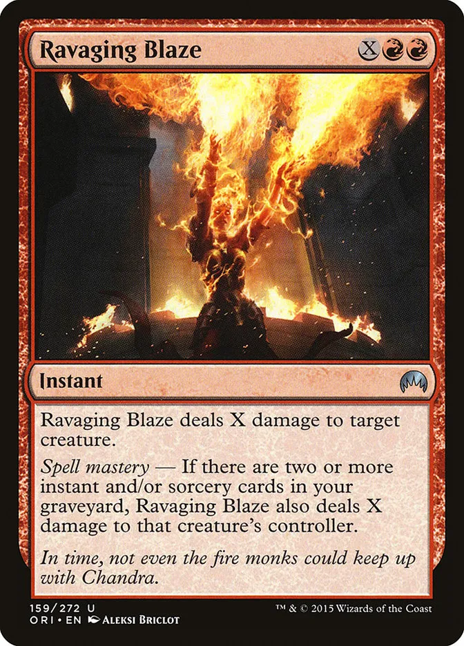 Ravaging Blaze Front Face