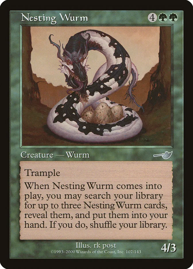 Nesting Wurm Front Face