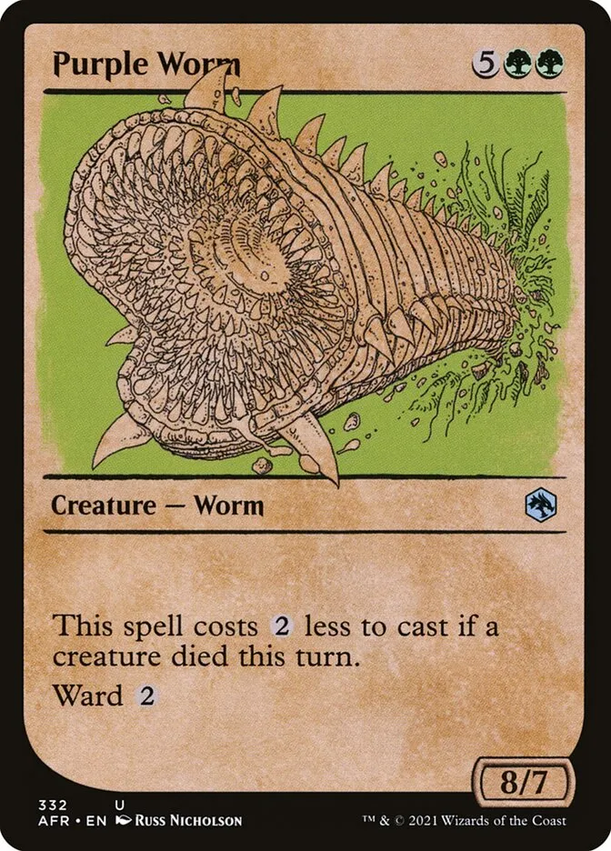 Purple Worm Front Face