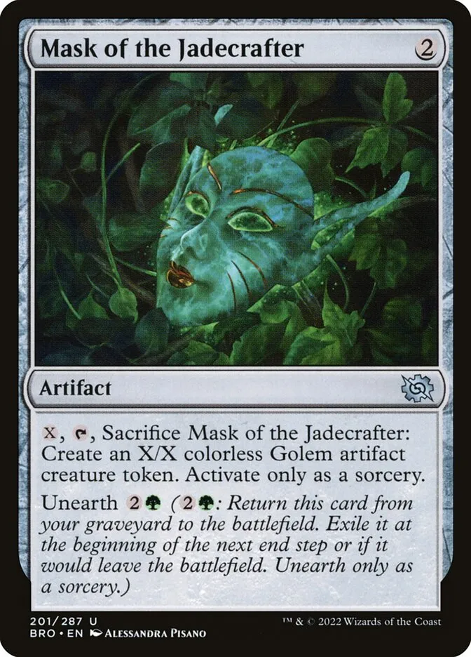 Mask of the Jadecrafter Front Face