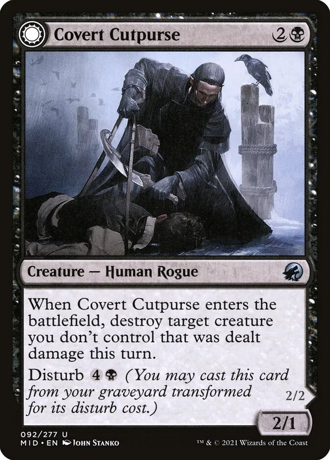 Covert Cutpurse // Covetous Geist Front Face