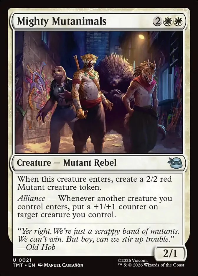 Mighty Mutanimals Front Face