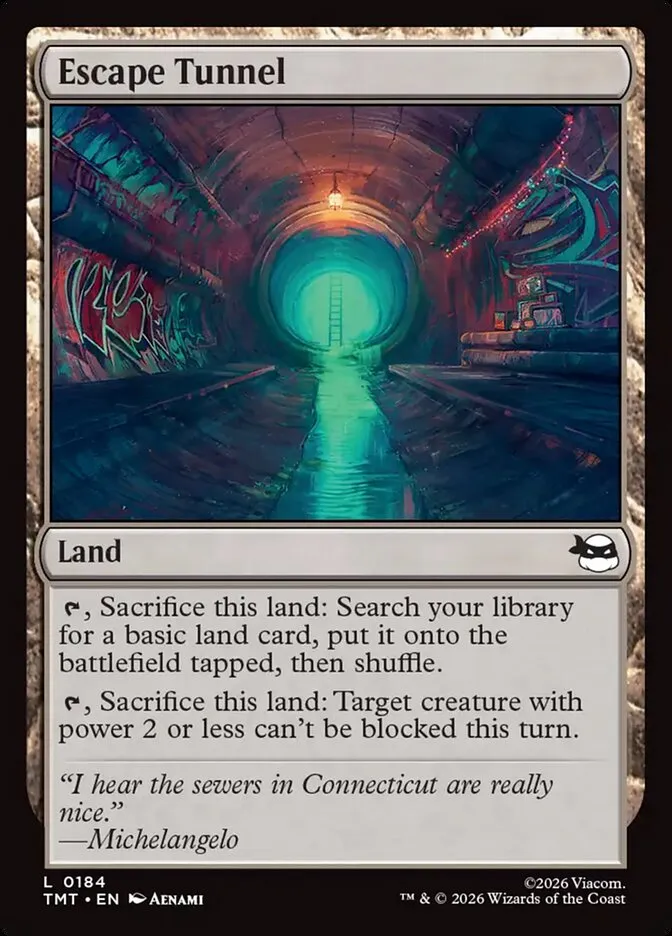 Escape Tunnel Front Face