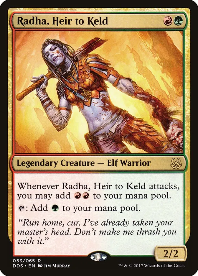 Radha, Heir to Keld Front Face