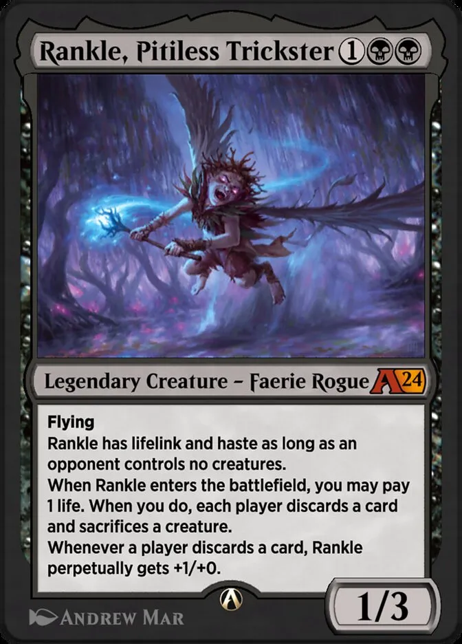 Rankle, Pitiless Trickster Front Face