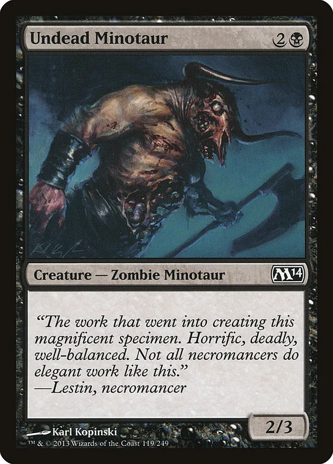 Undead Minotaur Front Face
