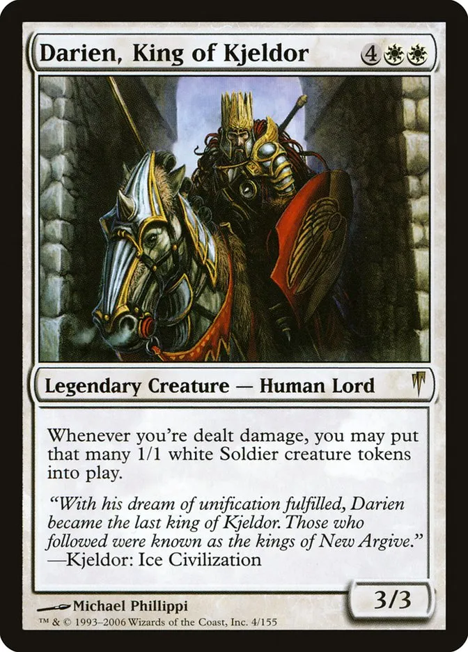 Darien, King of Kjeldor Front Face