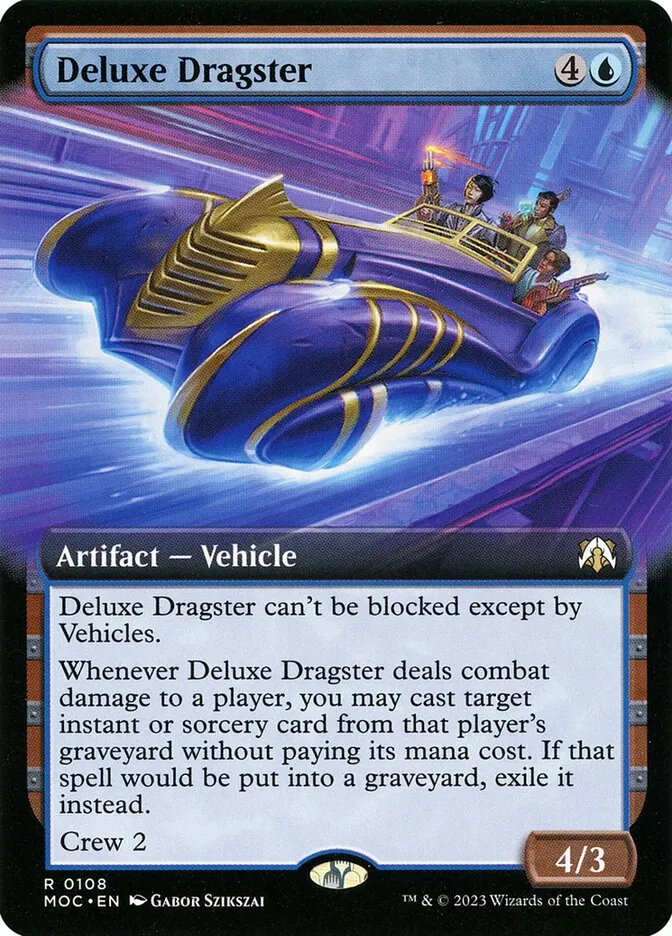 Deluxe Dragster Front Face