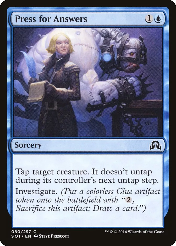 Press for Answers Front Face