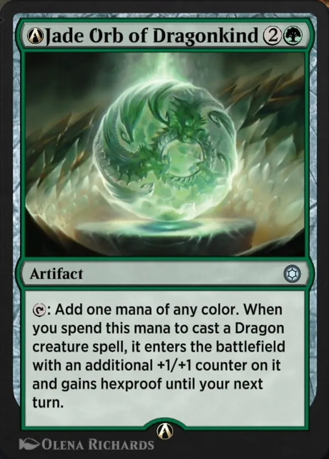 A-Jade Orb of Dragonkind Front Face