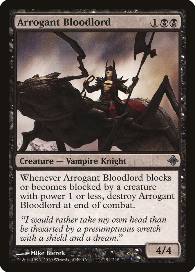 Arrogant Bloodlord Front Face
