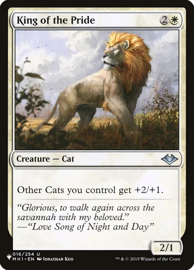 King of the Pride Front Face