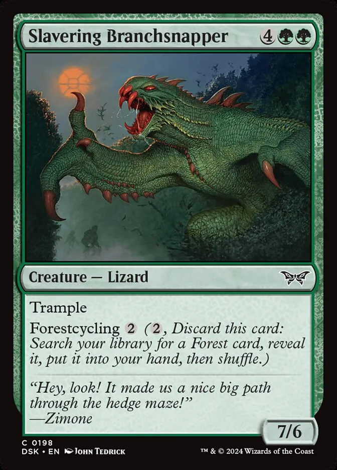 Slavering Branchsnapper Front Face