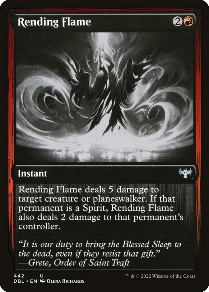 Rending Flame Front Face