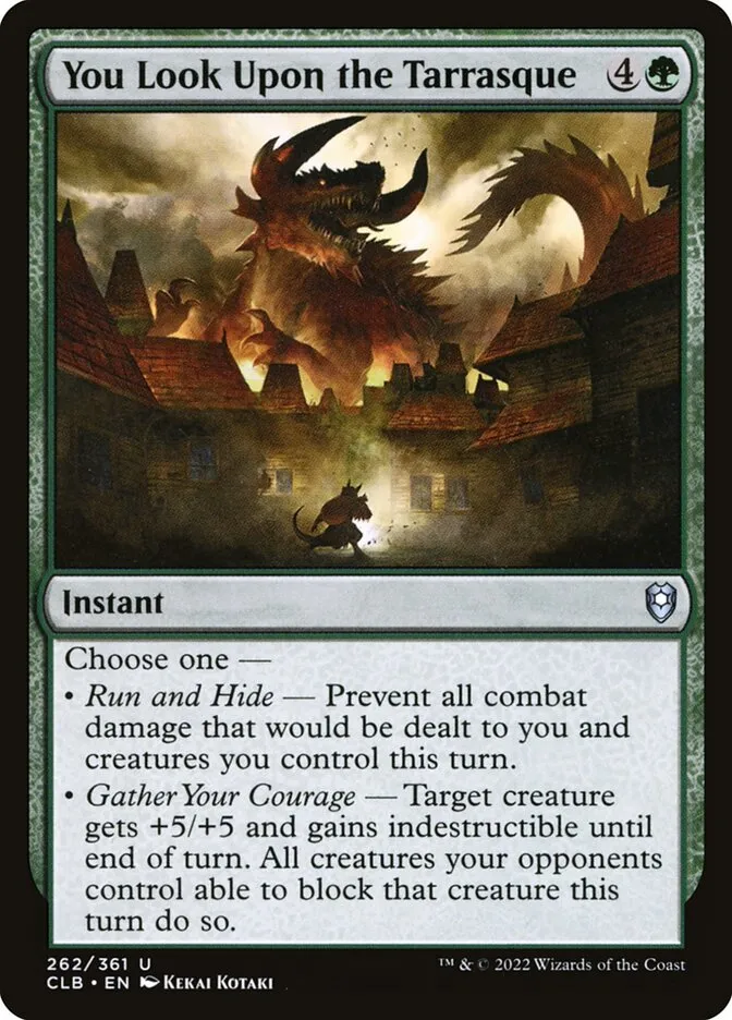 You Look Upon the Tarrasque Front Face
