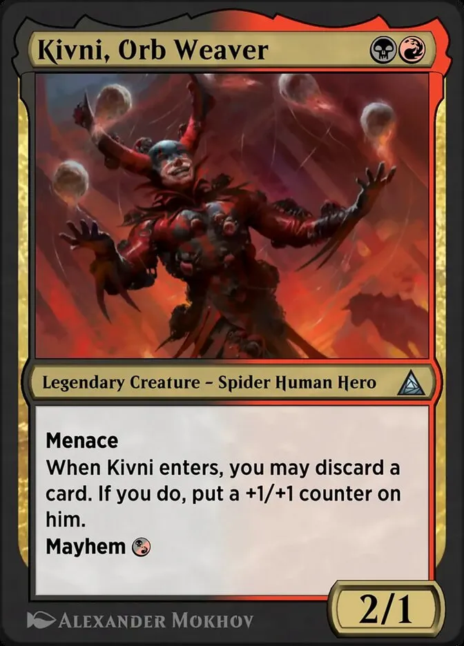 Scarlet Spider, Kaine Front Face