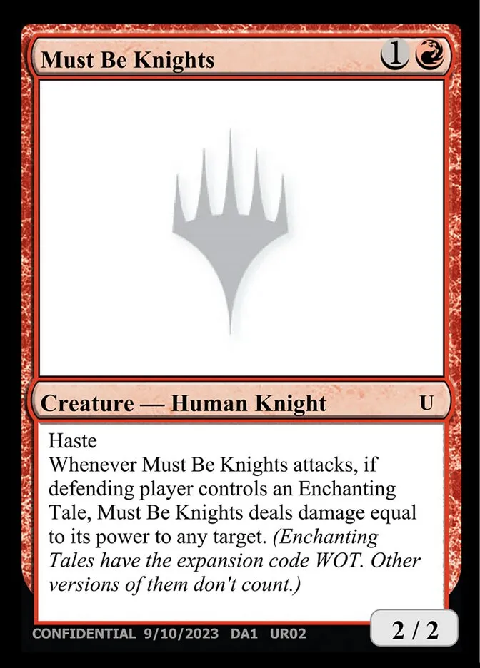 Must Be Knights Front Face