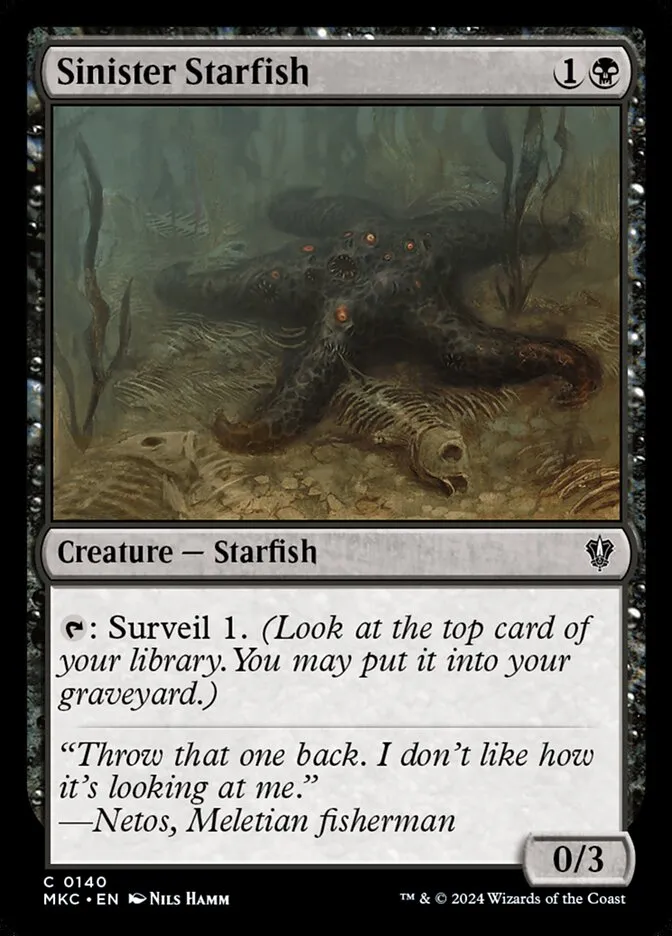 Sinister Starfish Front Face
