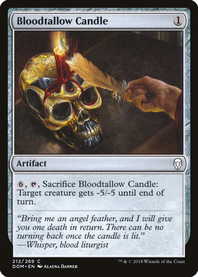 Bloodtallow Candle Front Face