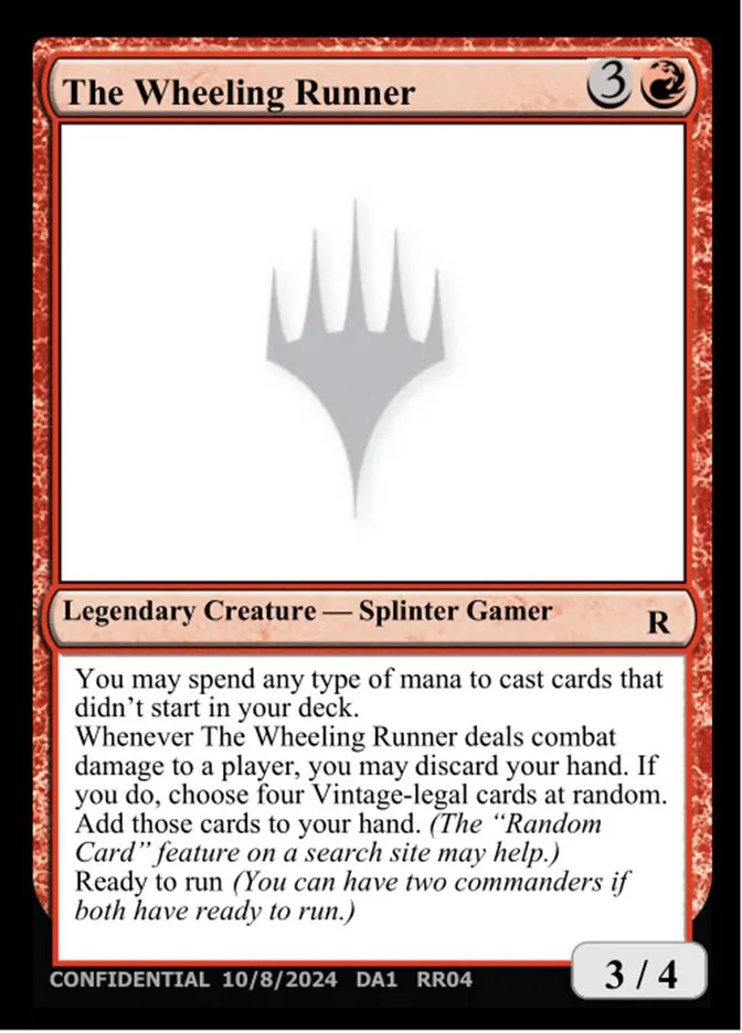 The Wheeling Runner Front Face