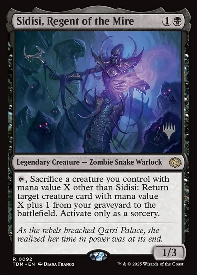Sidisi, Regent of the Mire Front Face