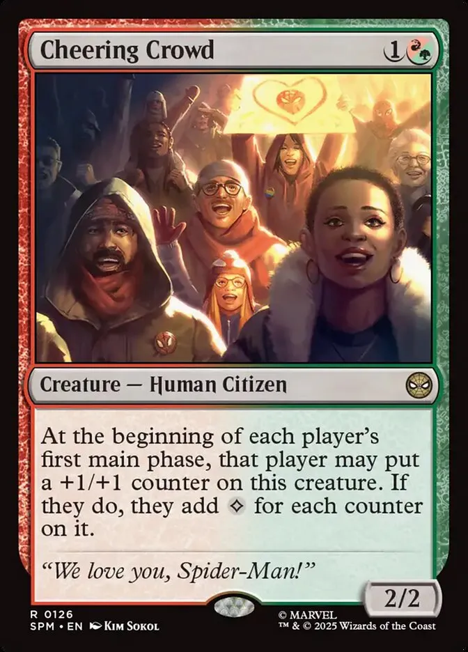 Cheering Crowd Front Face