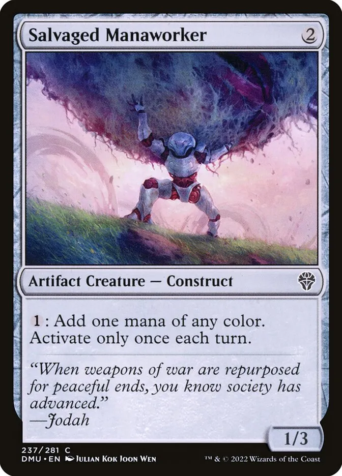 Salvaged Manaworker Front Face