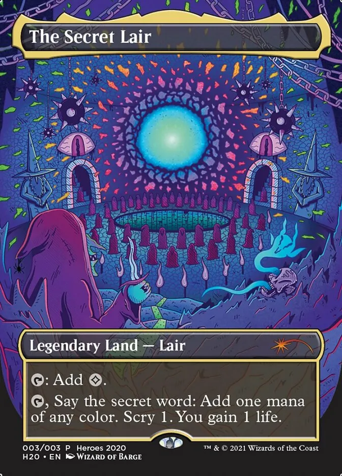 The Secret Lair Front Face