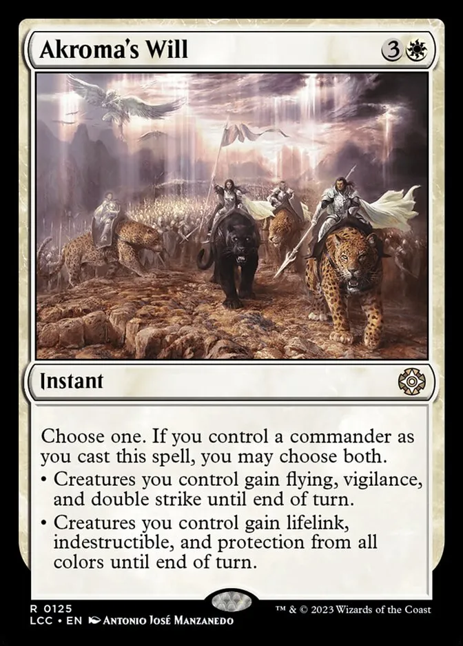 Akroma's Will Front Face