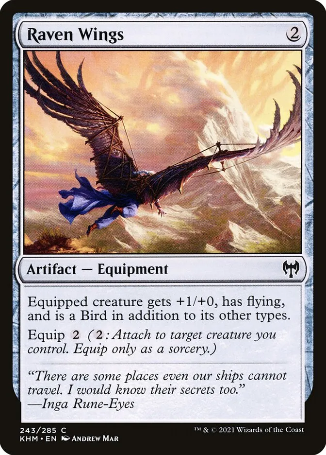 Raven Wings Front Face