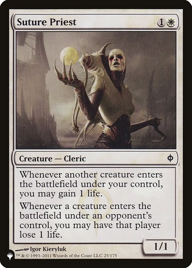 Suture Priest Front Face