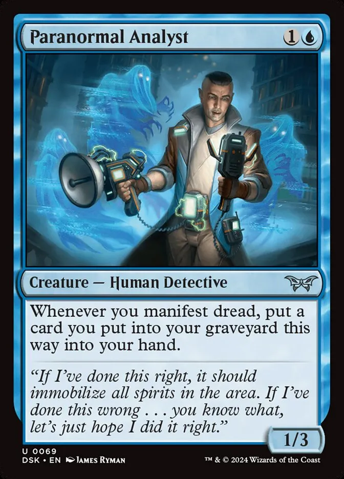 Paranormal Analyst Front Face