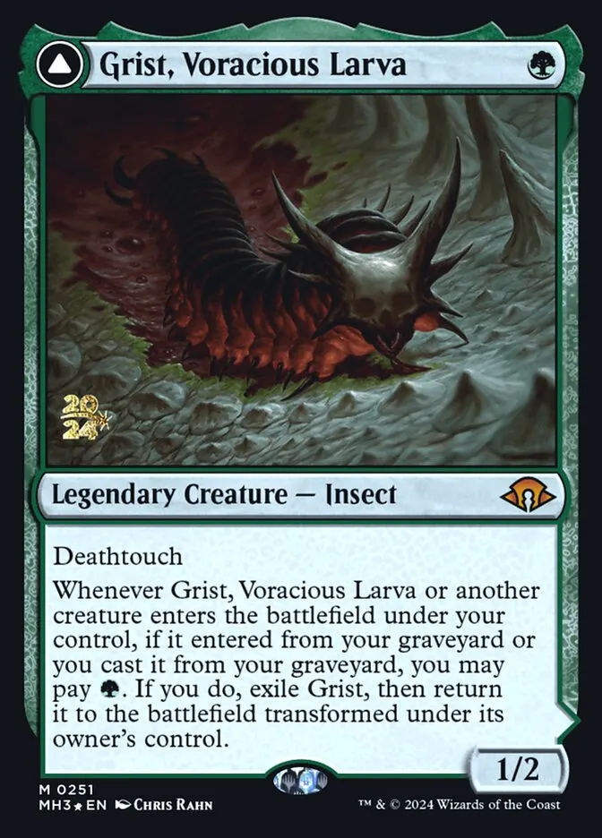 Grist, Voracious Larva // Grist, the Plague Swarm Front Face