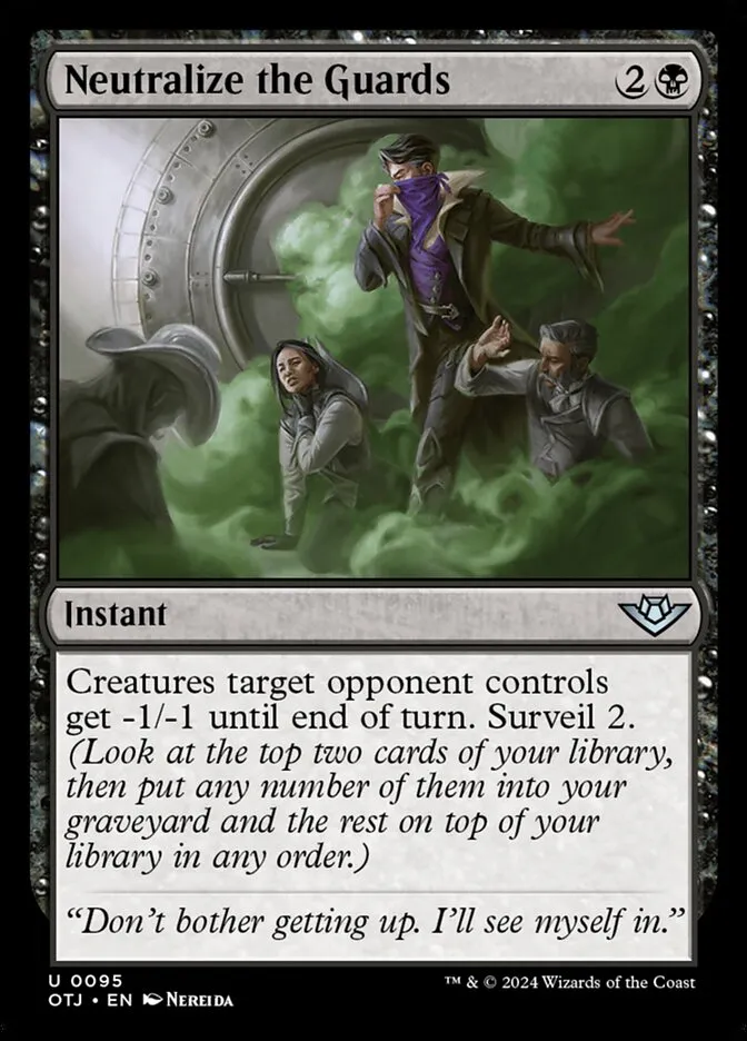 Neutralize the Guards Front Face