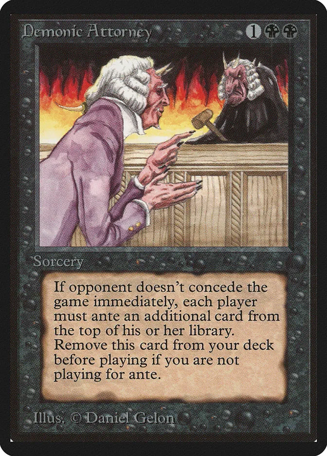 Demonic Attorney Front Face