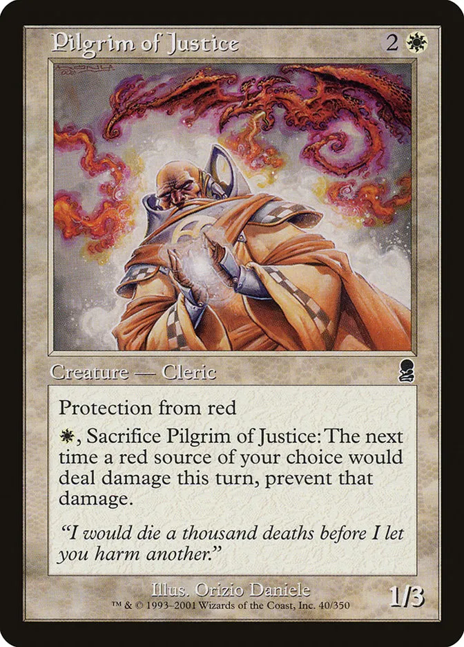 Pilgrim of Justice Front Face