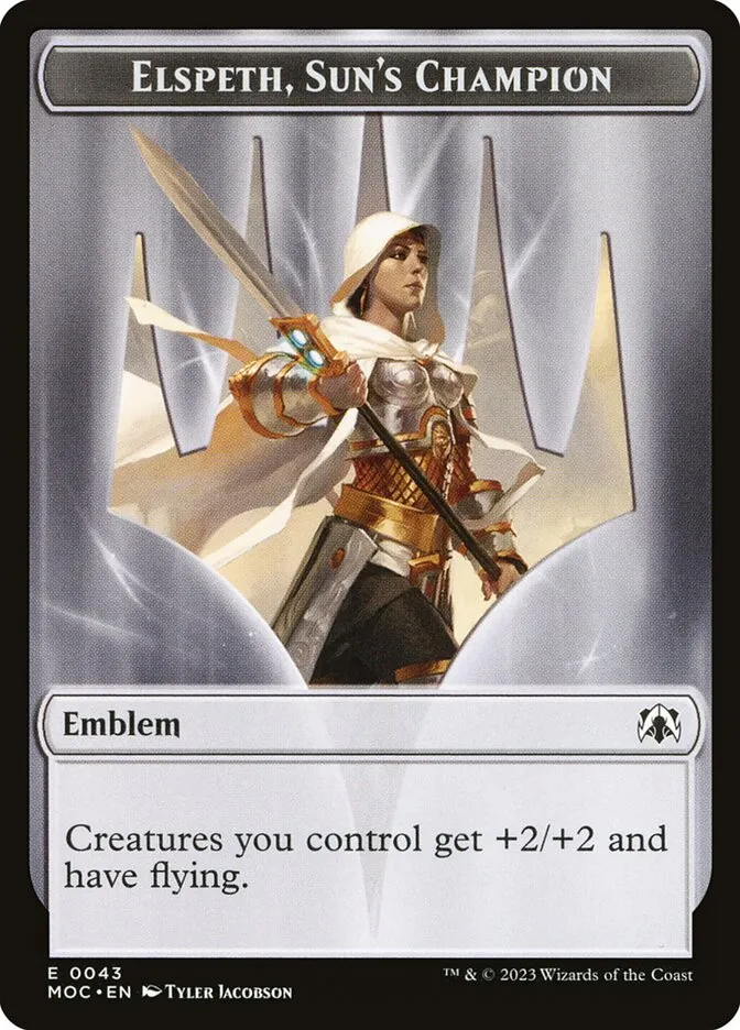 Elspeth, Sun's Champion Emblem Front Face