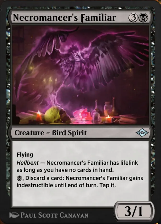 Necromancer's Familiar Front Face