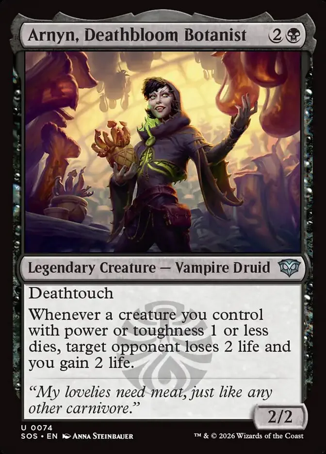 Arnyn, Deathbloom Botanist Front Face