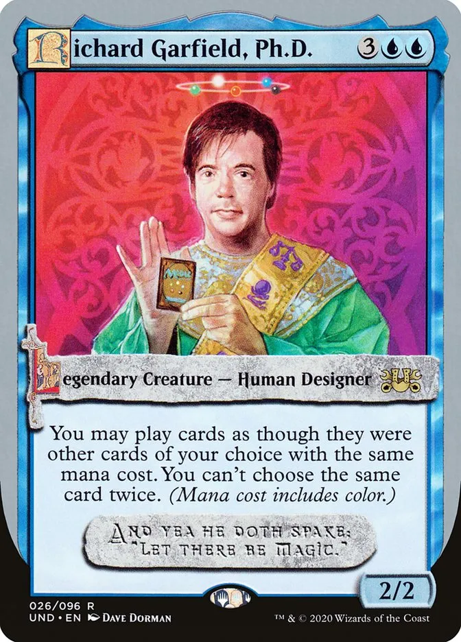 Richard Garfield, Ph.D. Front Face
