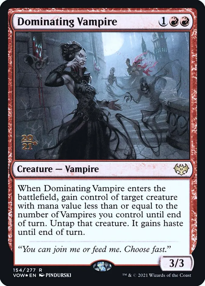 Dominating Vampire Front Face