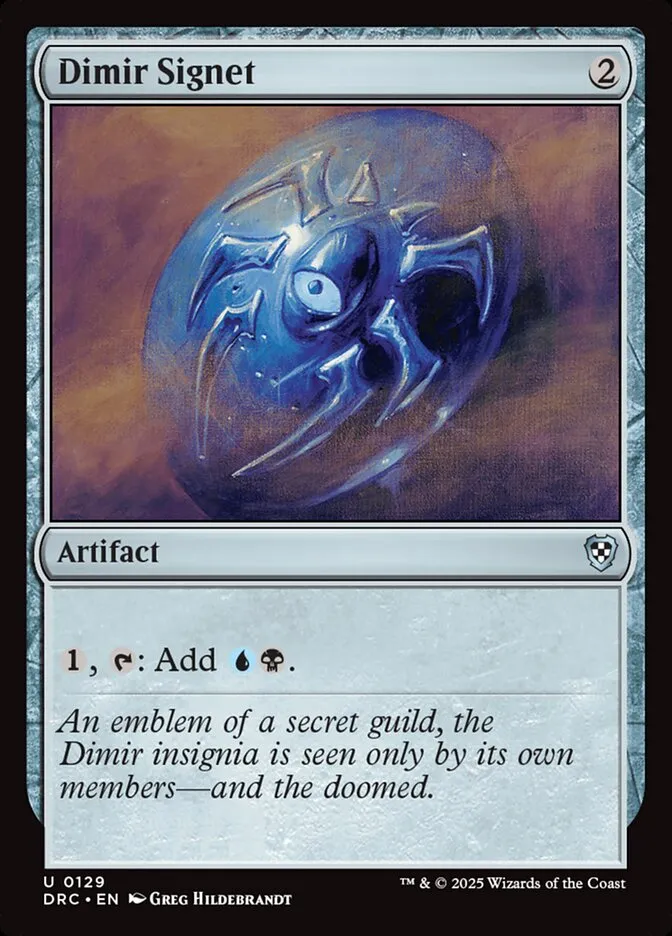 Dimir Signet Front Face