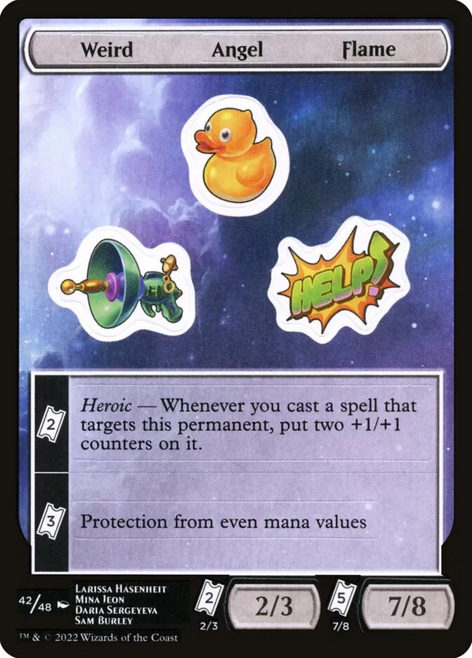 Weird Angel Flame Front Face